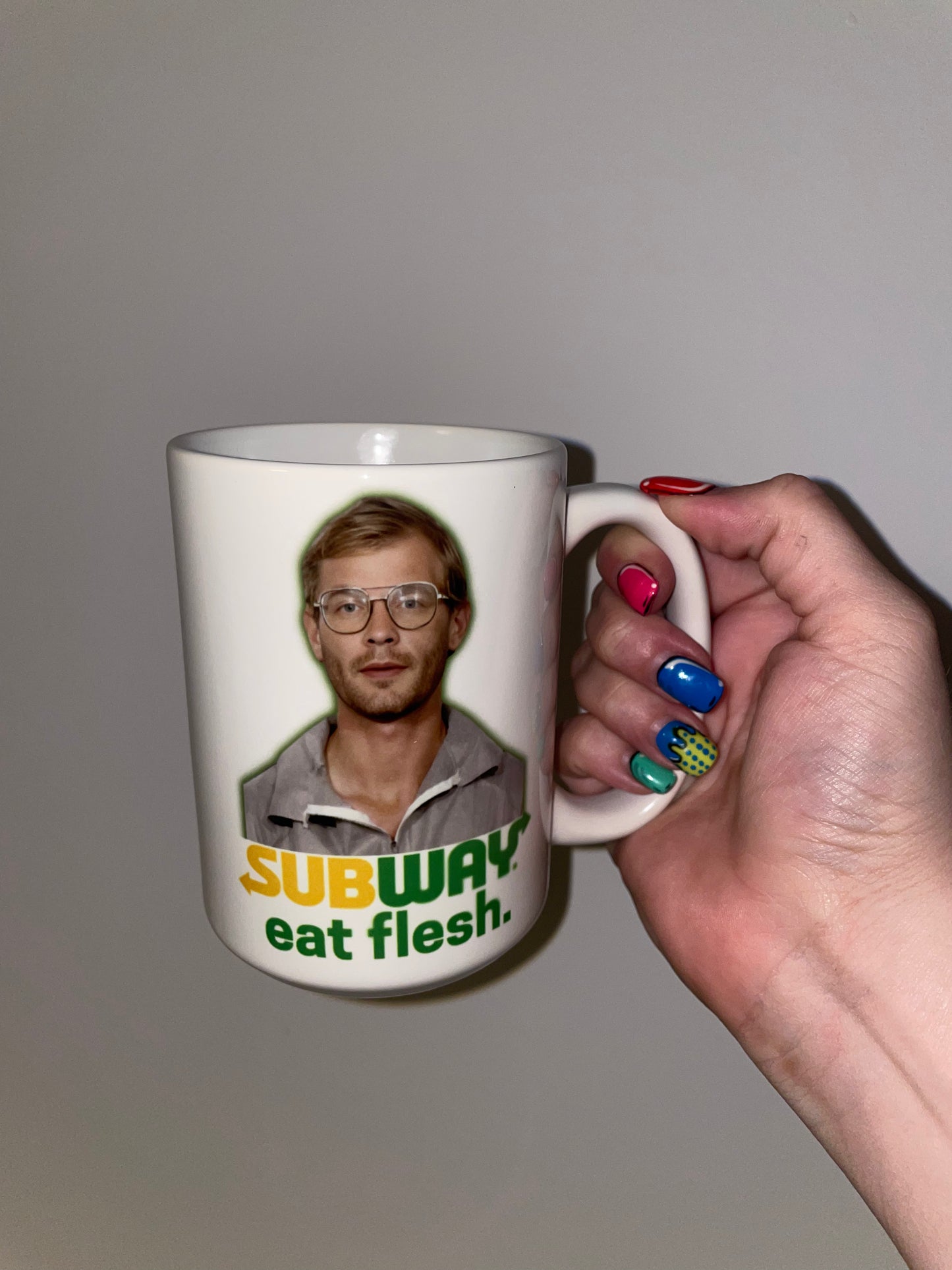 Jeffrey Dahmer - Subway – Dark Humour True Crime Serial Killer Parody Mug Gift