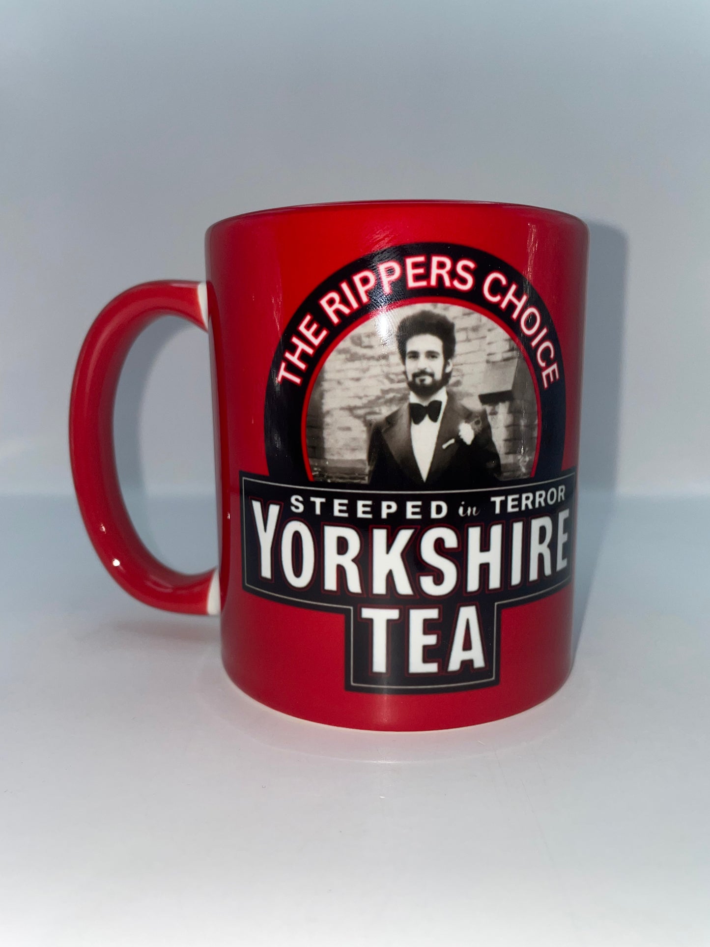 11oz Mug - Peter Sutcliffe - Yorkshire Tea - Dark Humour True Crime Serial Killer Parody Gift