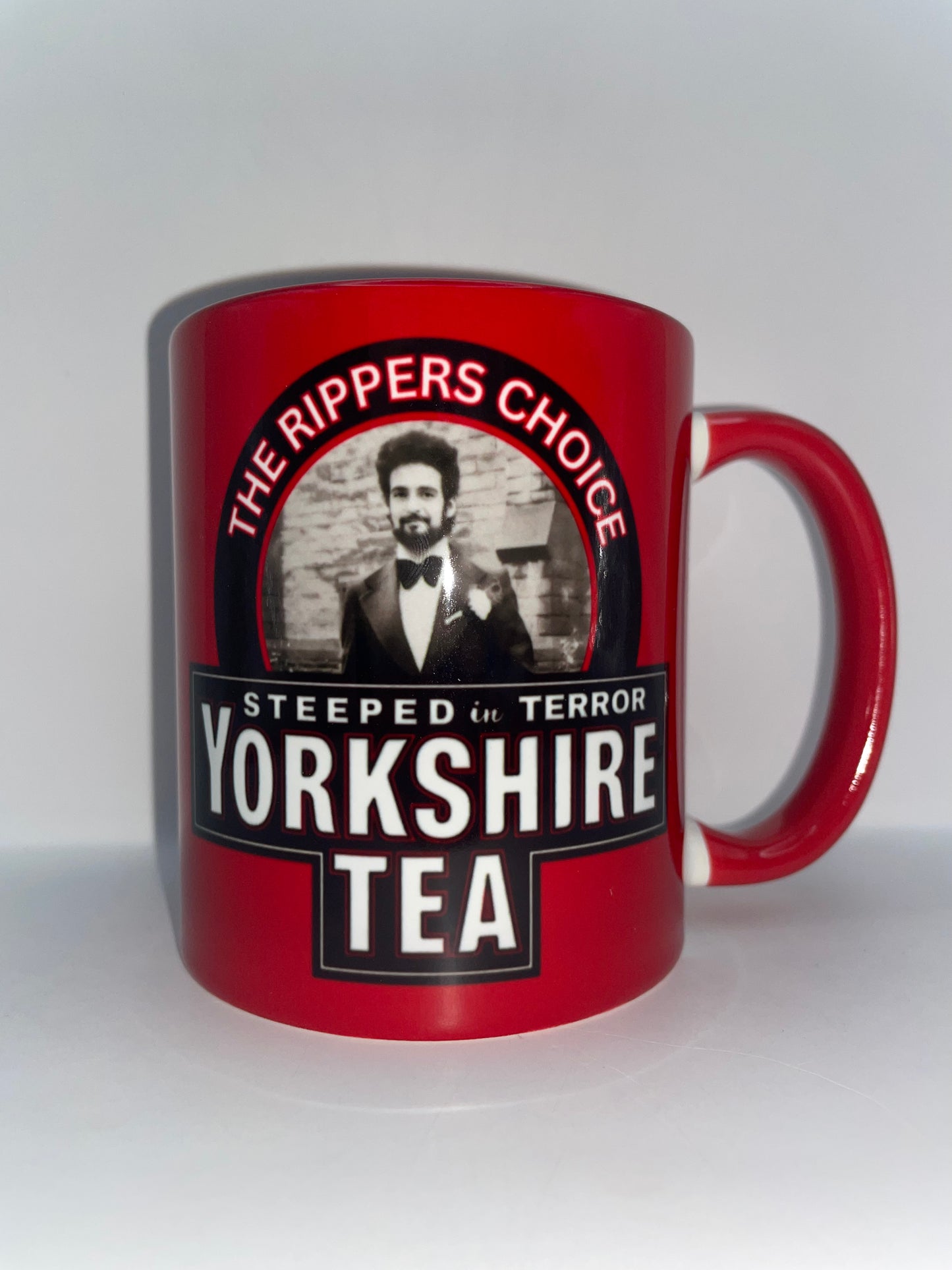 11oz Mug - Peter Sutcliffe - Yorkshire Tea - Dark Humour True Crime Serial Killer Parody Gift
