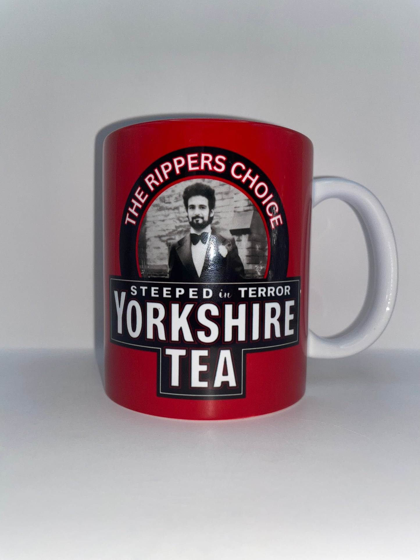 11oz Mug - Peter Sutcliffe - Yorkshire Tea - Dark Humour True Crime Serial Killer Parody Gift