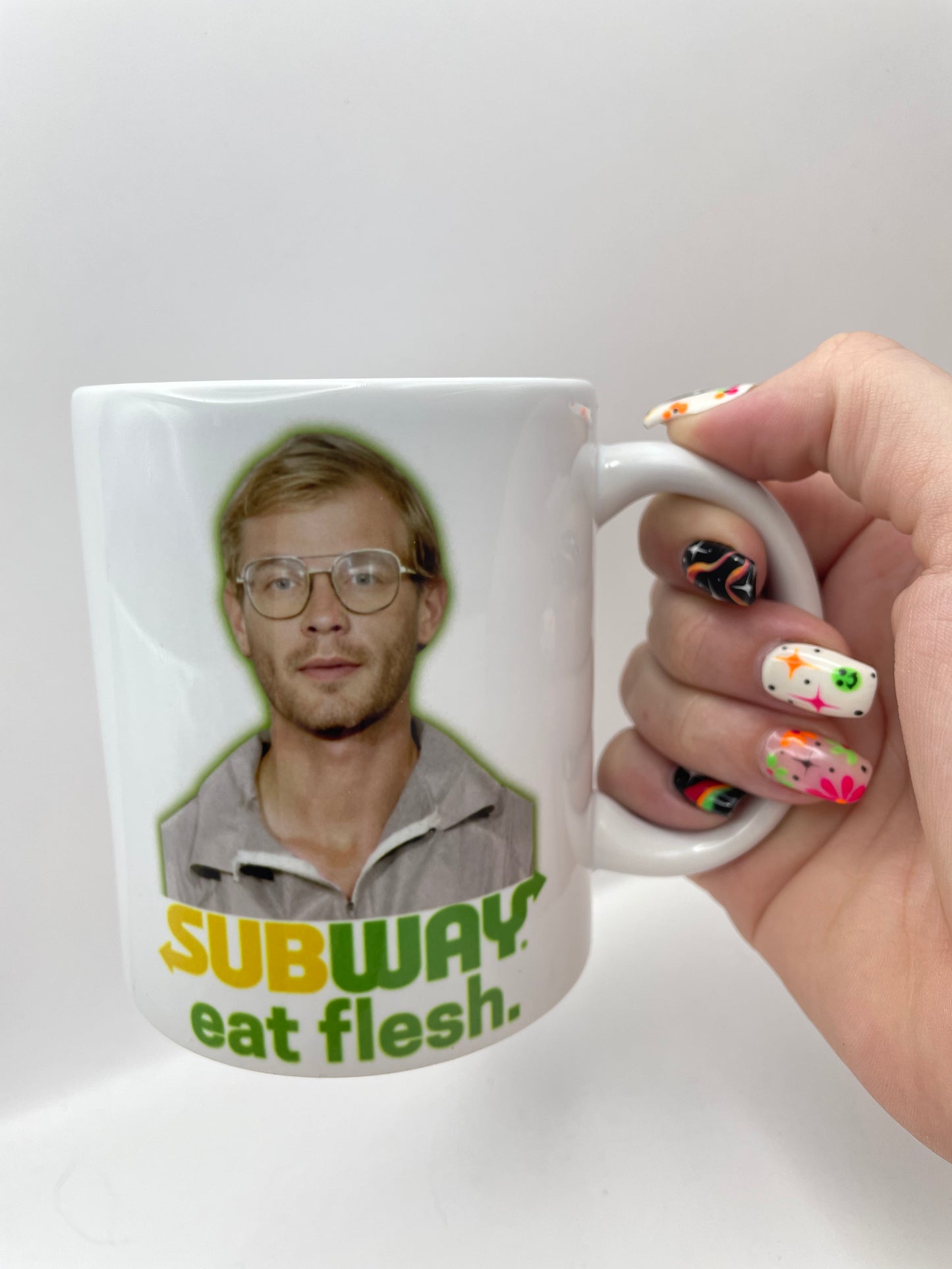 Jeffrey Dahmer - Subway – Dark Humour True Crime Serial Killer Parody Mug Gift