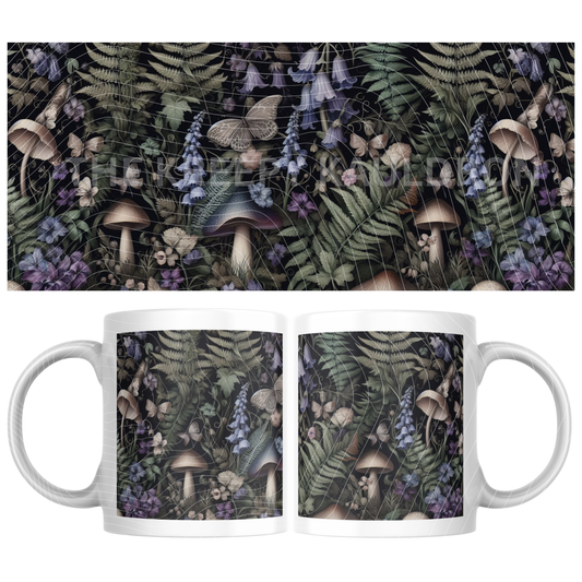 11oz / 325ml Ceramic Mug – Cottage Core Florals | Kosy Kollection by Kreepy Kristy